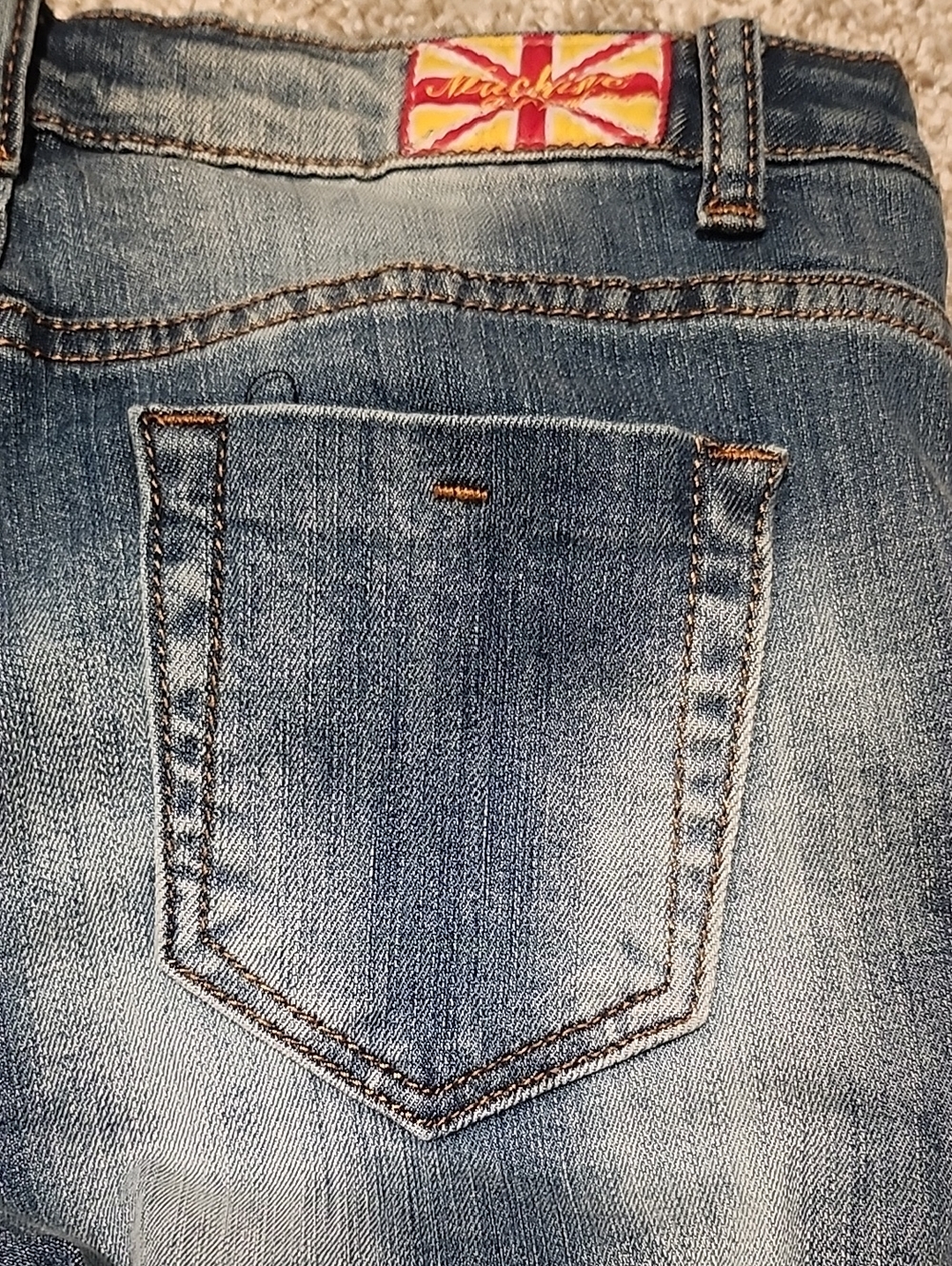 Machine Skinny Ripped Jeans - Blue - Picture 6 of 10